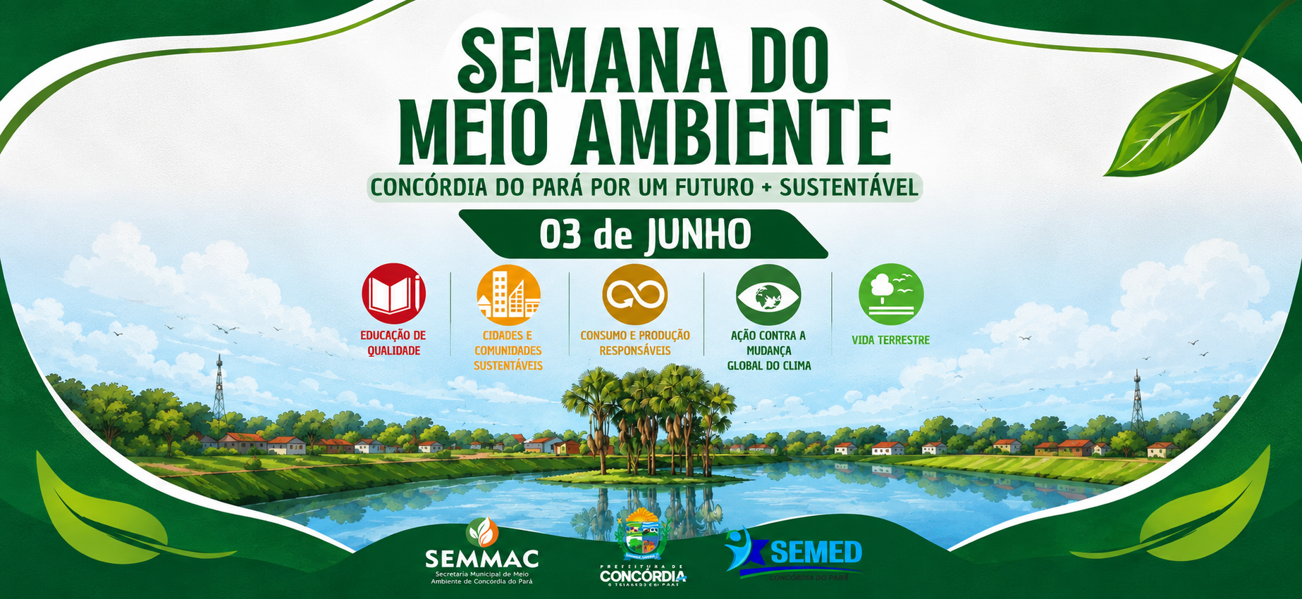 Concórdia do Pará realizará programação especial em comemoração à Semana do Meio Ambiente